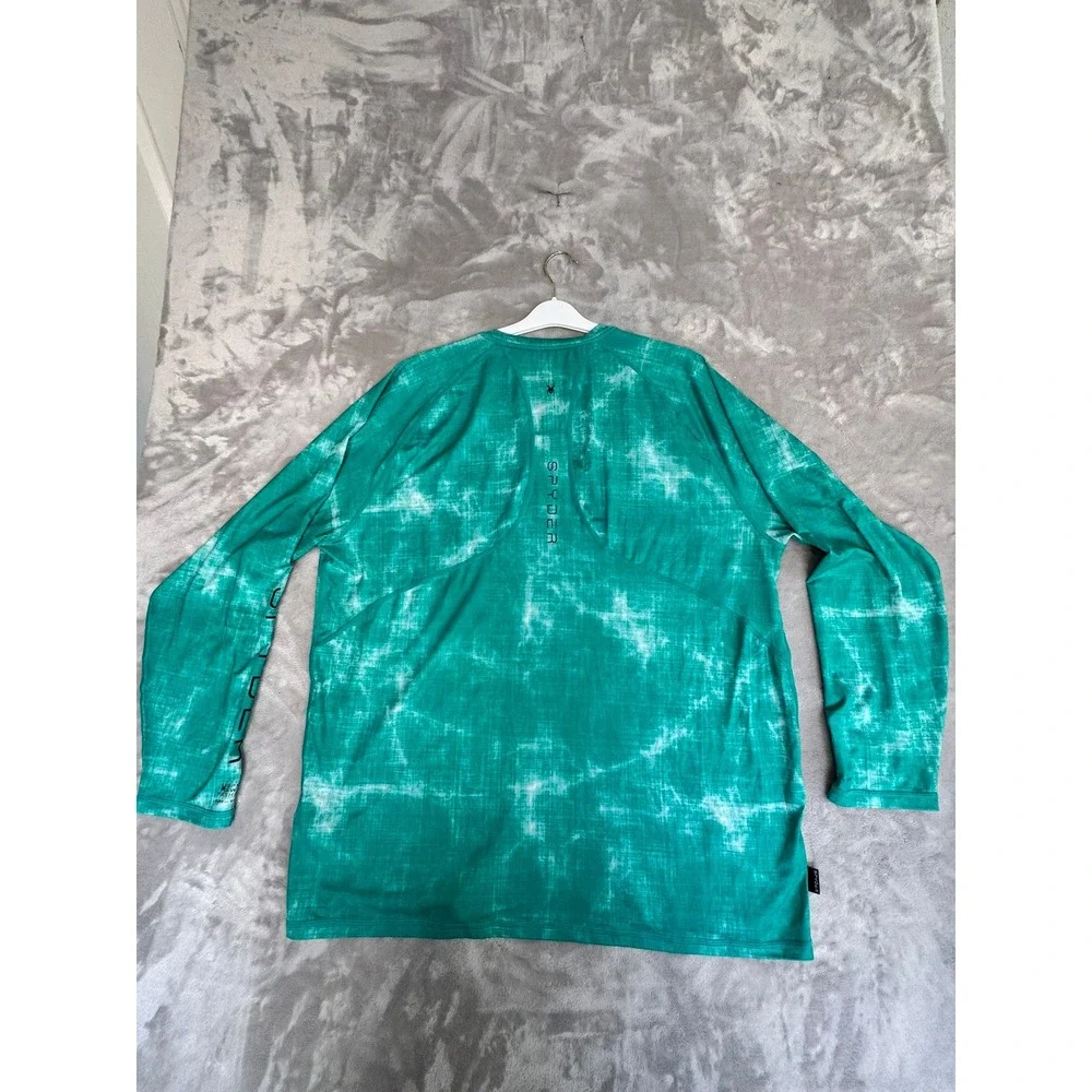 Spyder Men's XXL Rash Guard Surf Sand Sun Long Sleeve‎ UPF 30+ Wicking Quick Dry